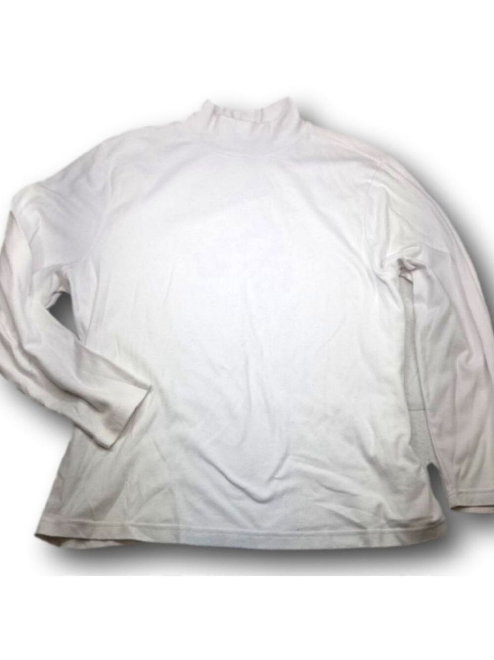 Women's cg.l.cg White Long Sleeve Tee Plus Size 2X